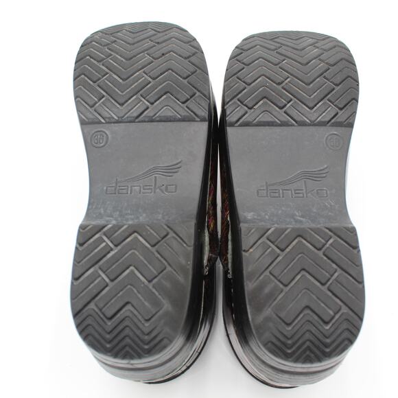 Dansko Professional Clogs 36 Women 5.5 Black Patent Leather Comfort Work Shoes - Picture 10 of 11